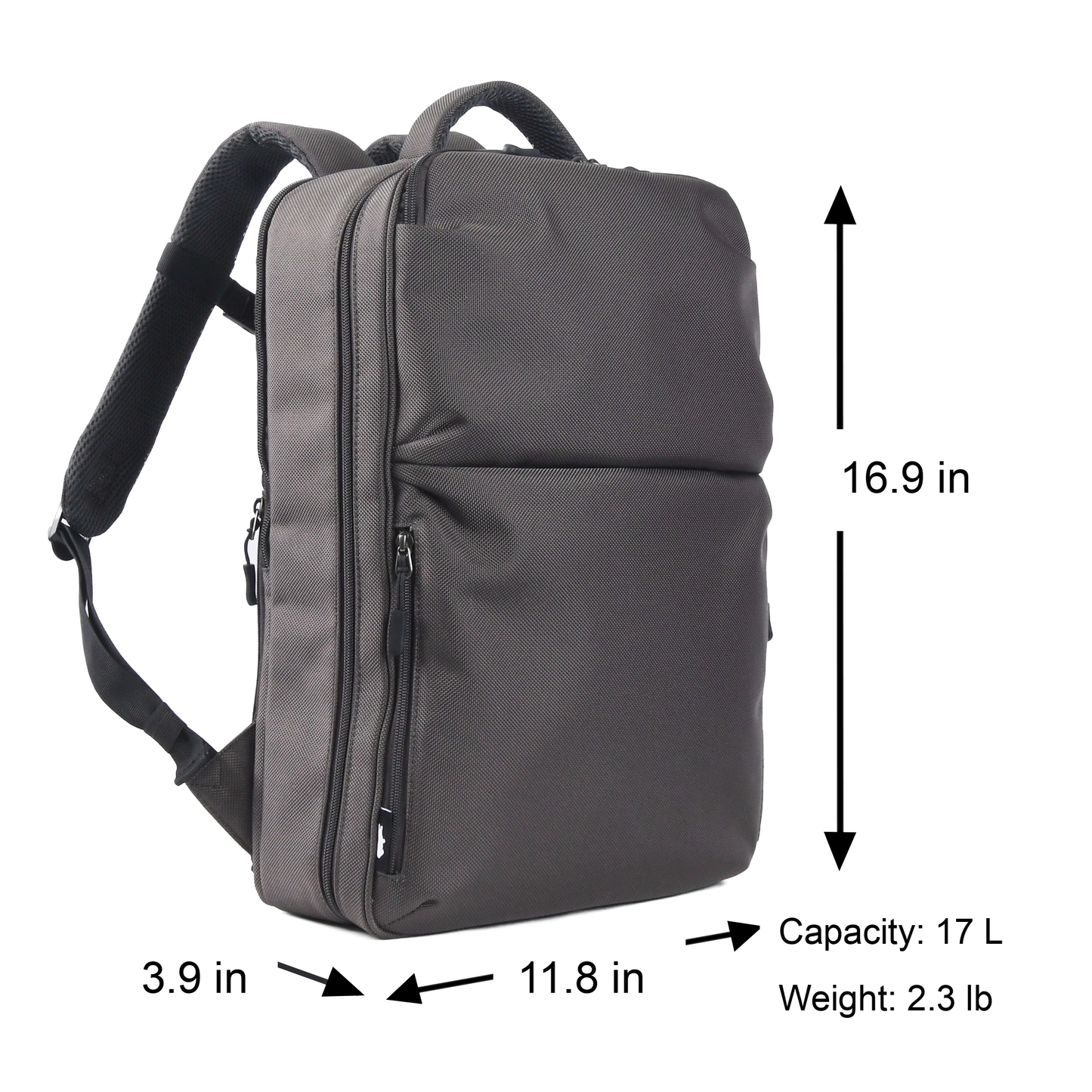 KABAG ADHD Large Charcoal Size Chart US