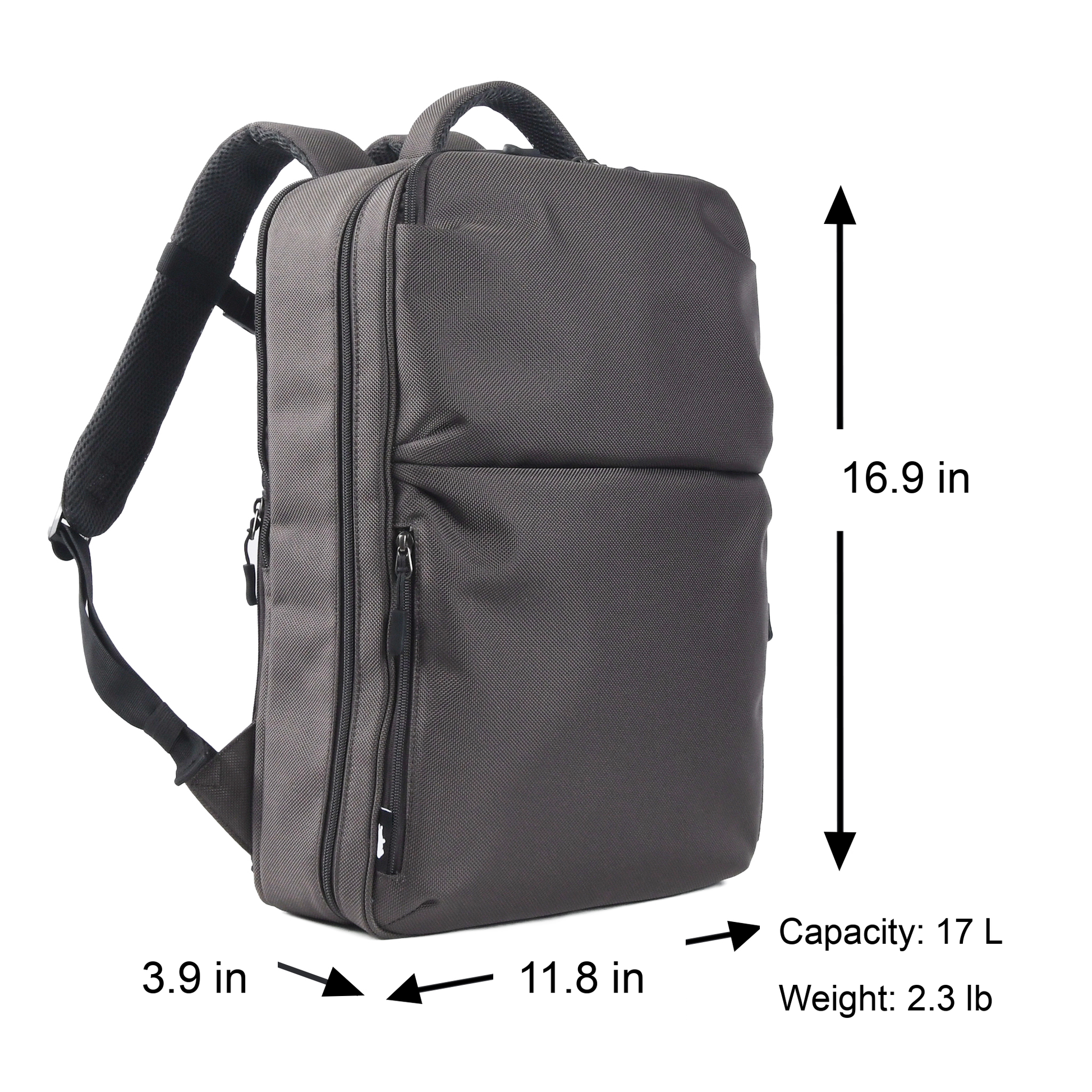 KABAG ADHD Large Charcoal Size Chart US